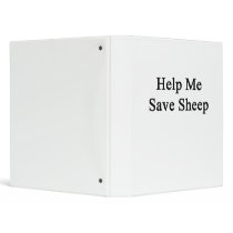 Help Me Save Sheep Vinyl Binders