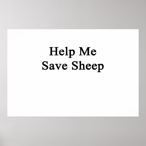 Help Me Save Sheep Poster