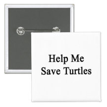 Help Me Save Turtles Pins