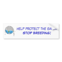 Help protect the Earth sticker bumper stickers