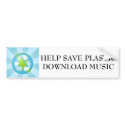 HELP SAVE PLASTIC download music bumper stickers by citrano1 HELP SAVE PLASTIC download music bumper stickers
