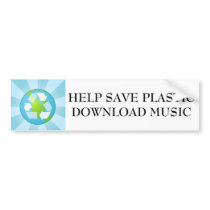 HELP SAVE PLASTIC download music bumper stickers by citrano1 HELP SAVE PLASTIC download music bumper stickers