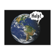 HELP! Save the World Postcard