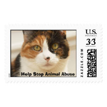 Help Stop Animal Abuse postage