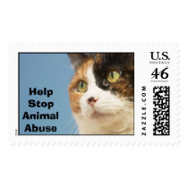 Help Stop Animal Abuse postage