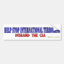 Help Stop International Terrorism Bumper Stickers