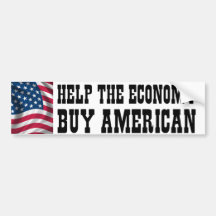 Help the economy bumper stickers