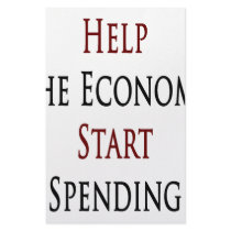 Help The Economy Start Spending Stationery Design