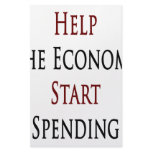 Help The Economy Start Spending Stationery Design