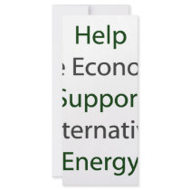 Help The Economy Support Alternative Energy rack cards by Supernova23 Help The Economy Support Alternative Energy rack cards