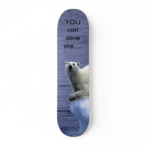 HELP the polarbear Skateboard