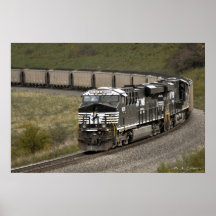 Helpers on a Coal Train Poster