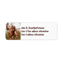 Helping Hand for Wildlife Conservation Custom Return Address Labels