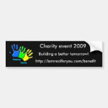 helping hands bumper sticker