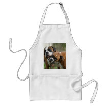 Helping with the Tack Apron