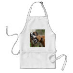 Helping with the Tack Apron