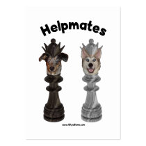 Helpmates Chess Dogs Business Card Templates