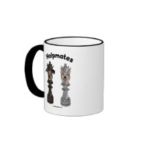 Helpmates Chess Dogs Coffee Mugs