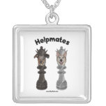 Helpmates Chess Dogs Necklace