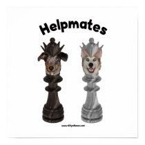 Helpmates Chess Dogs Print