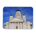 Helsinki Cathedral In Winter Snow Rectangle Magnets