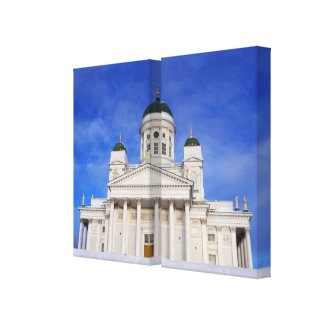Helsinki Cathedral Tuomiokirkko Diptych Canvas wrappedcanvas
