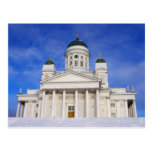 Helsinki Cathedral Tuomiokirkko In Winter Postcard