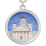 Helsinki Cathedral Winter Silver Jewelry Necklace