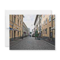 Helsinki city street custom invites