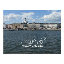 Helsinki Harbor postcard, customize