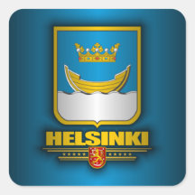 Helsinki Square Sticker