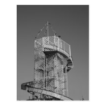 Helter Skelter Fun Fair Ride Post Card