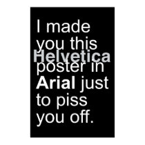 Helvetica Arial posters by TerryBain Helvetica Arial posters