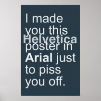 Helvetica Arial posters