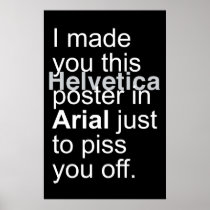 Helvetica Arial posters
