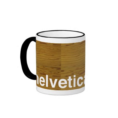 helvetica bold coffee mugs by GeorgeCurious