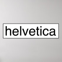 helvetica bw posters