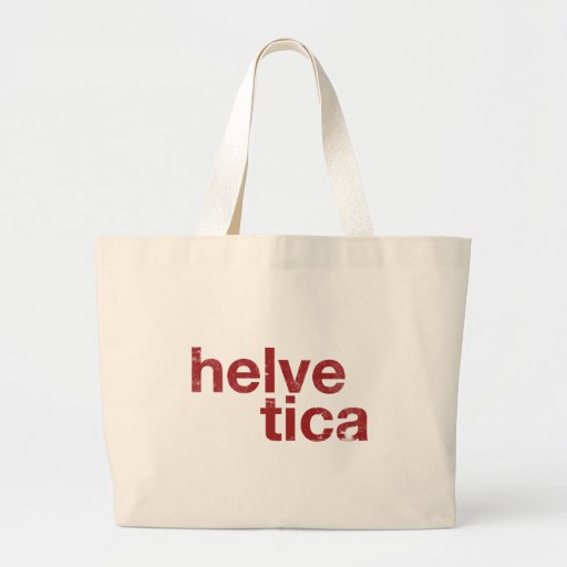 helvetica canvas bag
