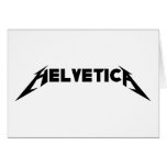 Helvetica cards
