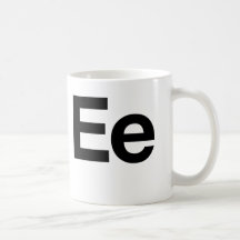 Helvetica Ee Coffee Mugs