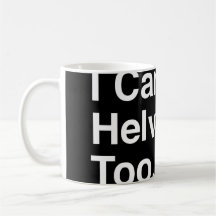 Helvetica -Mug