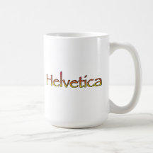 Helvetica Papyrus Mug