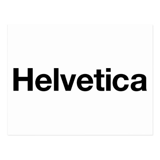 Helvetica Post Cards