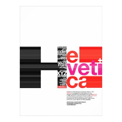 HELVETICA Poster by Fudgebugladybug