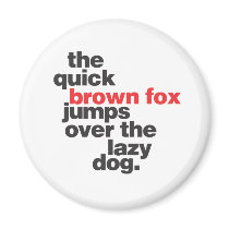 helvetica-quickbrownfox.ai refrigerator magnets