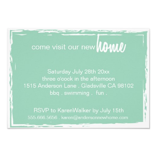 Hemlock & White Home Key Lock Housewarming Invite