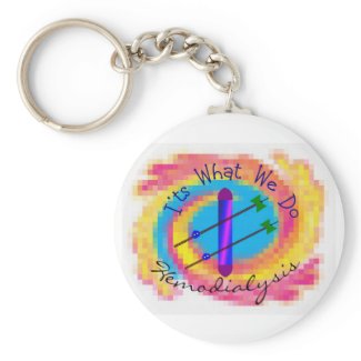 Hemodialysis "It's What We Do" Dialysis Nurse Gift Key Chains