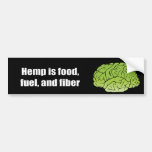 Hemp is food and fuel bumper stickers