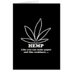 HEMP - LIKE YOU CAN MAKE PAPER AND LIKE NECKLACES CARD