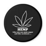 HEMP - LIKE YOU CAN MAKE PAPER AND LIKE NECKLACES MAGNET